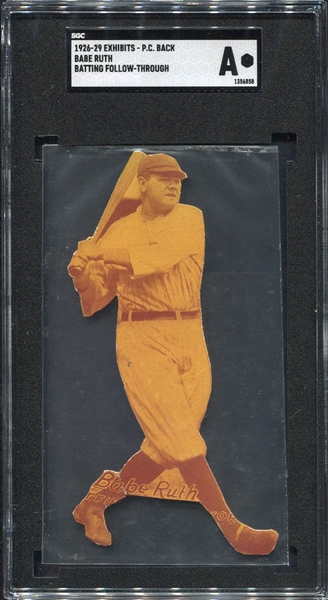 1926-29 Exhibits Babe Ruth Cut to Silouette