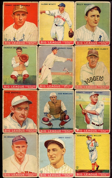 1933 Goudey Lot of 41 Different w/10 HOFers