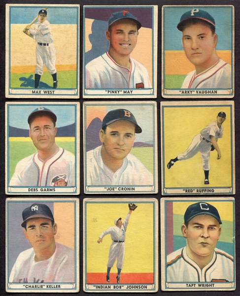 1941 Play Ball Lot of 21 w/3 HOFers & High Numbers