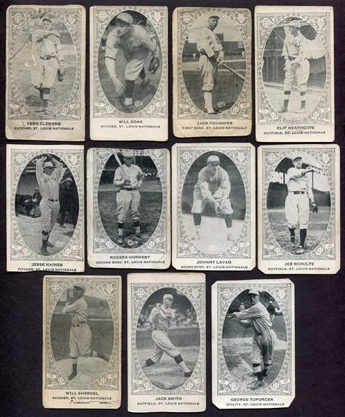 W573 St. Louis Cardinals Lot of 11 Different w/Haines & Hornsby
