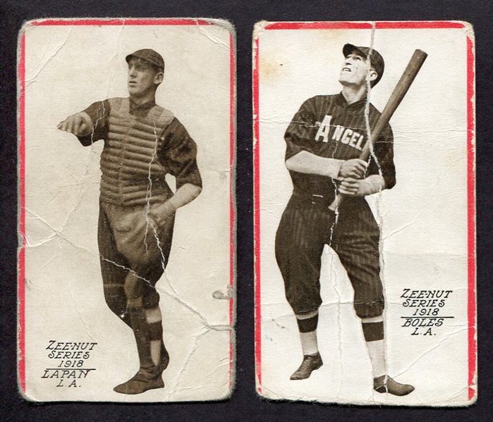 1918 Zeenut Pair of Los Angeles Players
