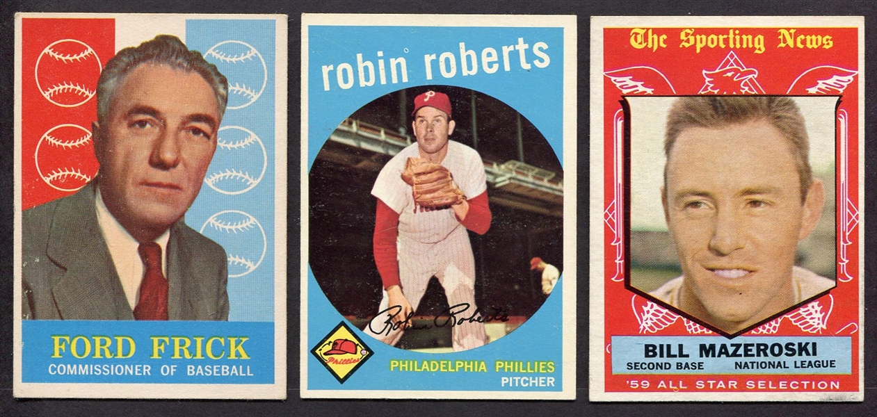 1959 Topps Trio of Better Cards