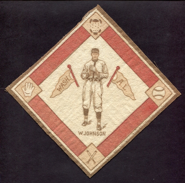 1914 B18 Blanket Walter Johnson Brown Pennants