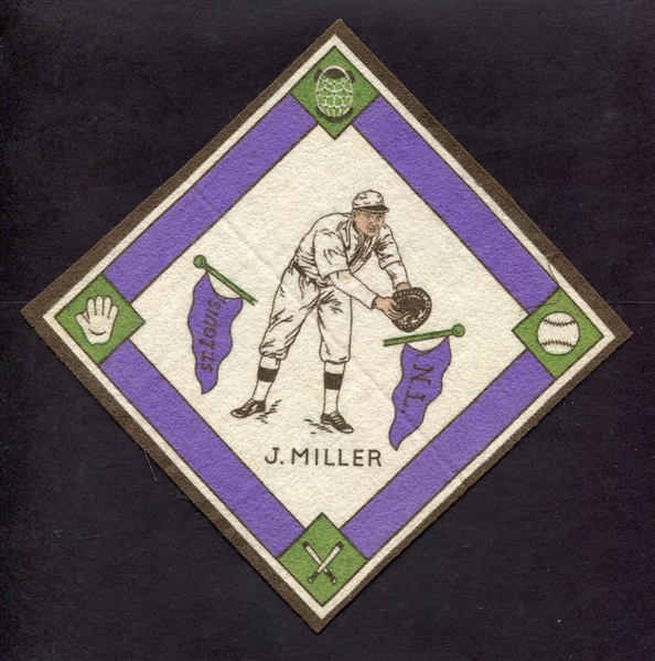 1914 B18 Blanket J. Miller St. Louis Purple Pennants