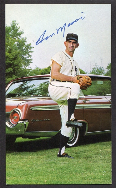 1962 Ford Detroit Tigers Don Mossi Signed Postcard