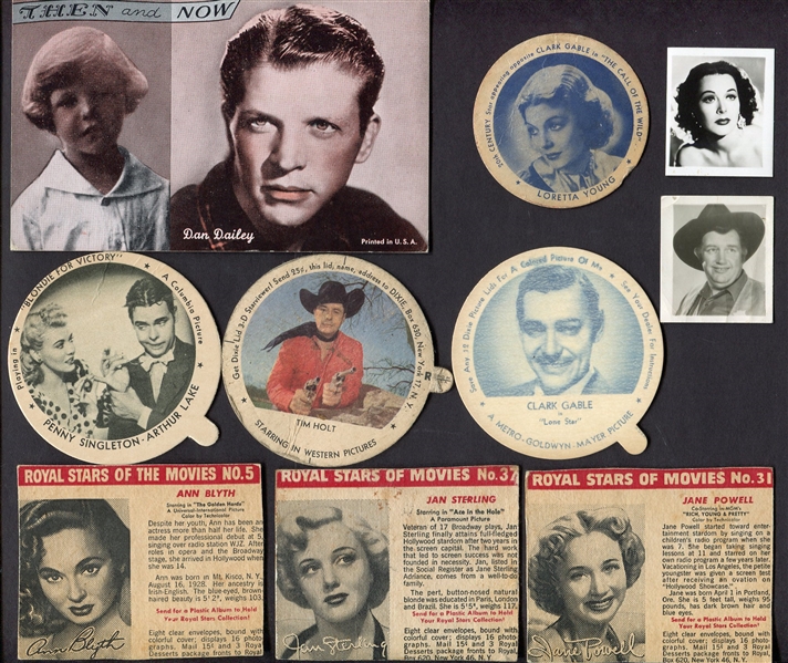 Movie Star Actor/Actress Non-Sports Lot of 80+ Different Cards