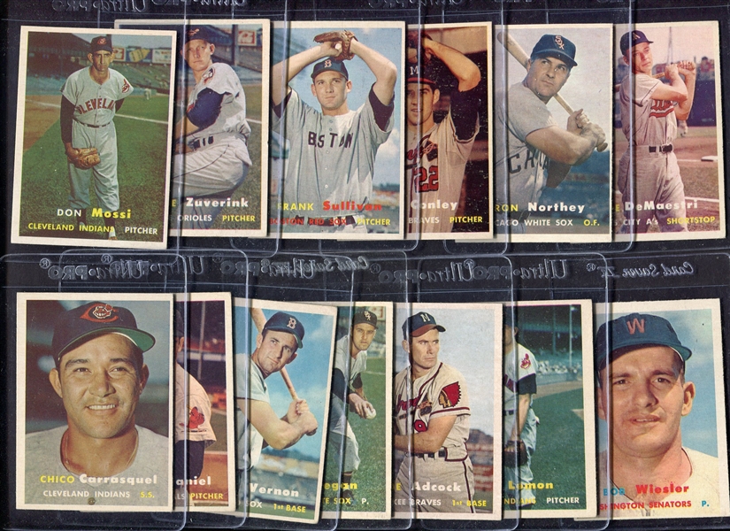 1957 Topps 29 Different w/HOFers most Ex+/-