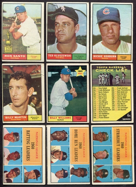 1961 Topps Lot of 240 Assorted