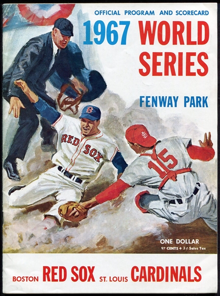 1967 World Series Program Boston Red Sox vs. St. Louis Cardinals