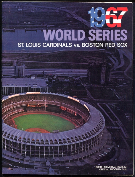 1967 World Series Program St. Louis Cardinals vs. Boston Red Sox