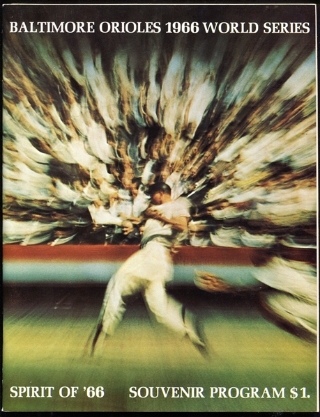 1966 World Series Program Baltimore Orioles vs. Los Angeles Dodgers