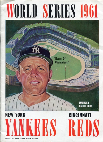 1961 World Series Program New York Yankees vs. Cincinnati Reds