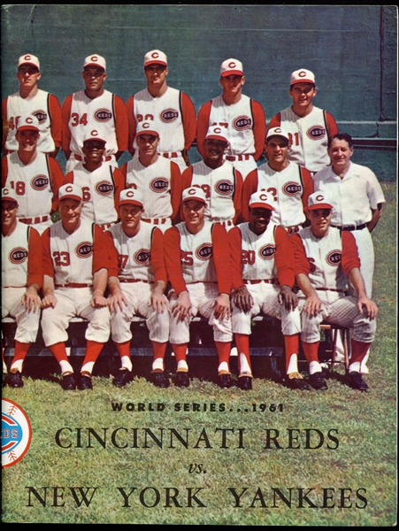 1961 World Series Program Cincinnati Reds vs. New York Yankees
