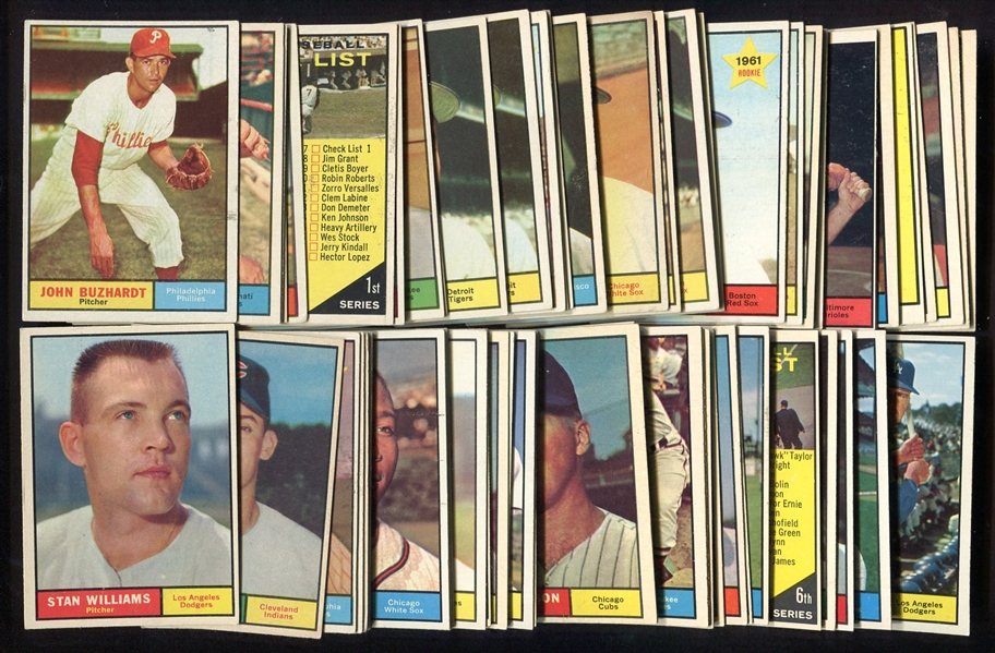 1961 Topps Baseball Lot of 82 Mostly Different All EX+/-