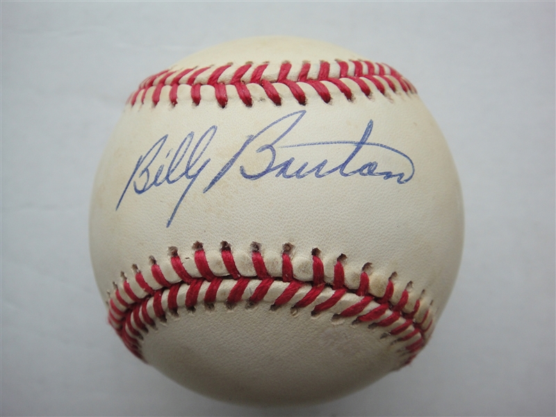 Billy Bruton Single Signed William D. White ONLB