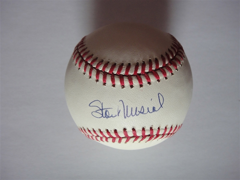 Stan Musial Autographed William D. White ONLB