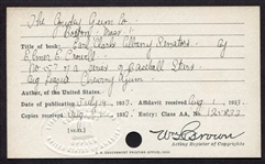 1933 Goudey Copyright Patent Card #57 Earl Clark