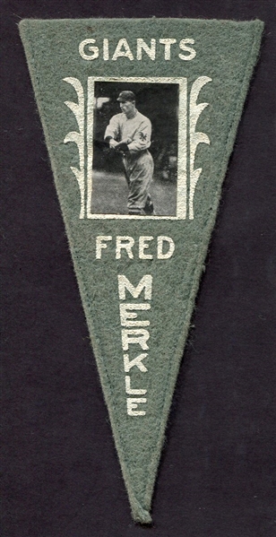 1916 BF2 Pennant Fred Merkle New York Giants