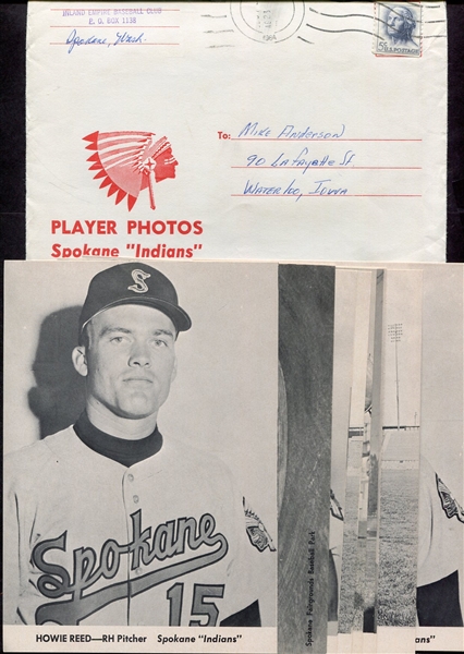 1964 Spokane Indians Player Photos & Original Mailer