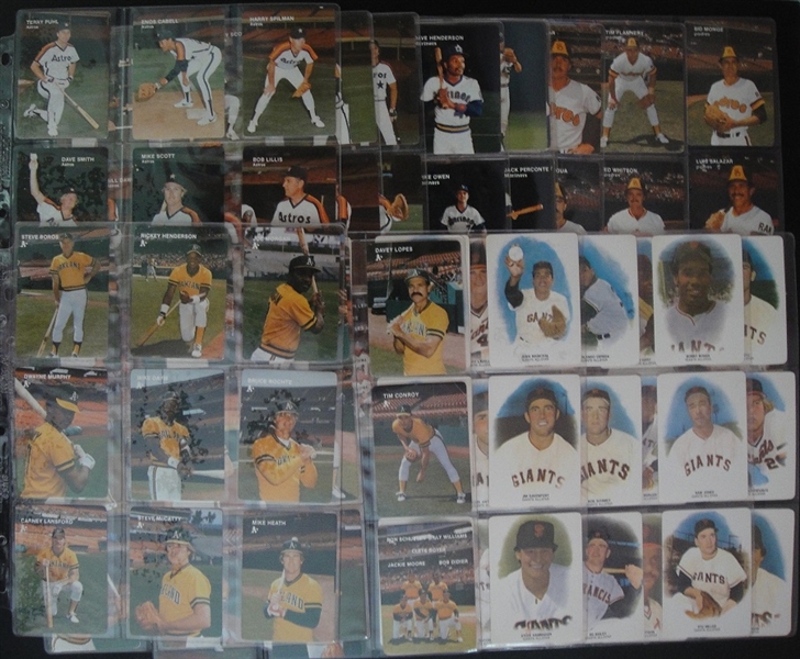 1984 Mothers Cookies 5 Complete Sets As, Astros, Giants, Mariners and Padres