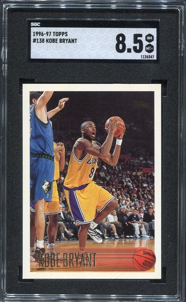1996-97 Topps #138 Kobe Bryant SGC 8.5
