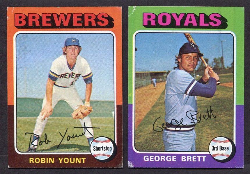 1975 Topps Brett & Yount Rookies