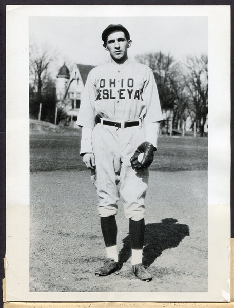 1932 Roger Peckinpaugh, Jr. Ohio Wesleyan Wire Photo