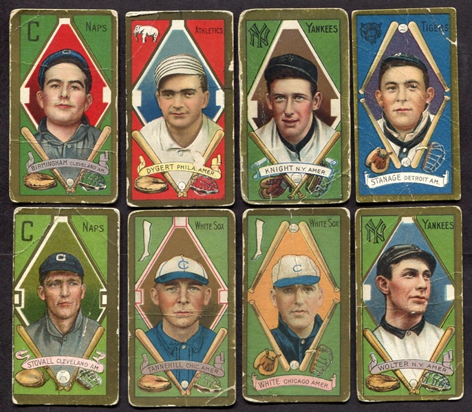 T205 Lot of 8 Different w/2 Sweet Caporal Fact. 42s