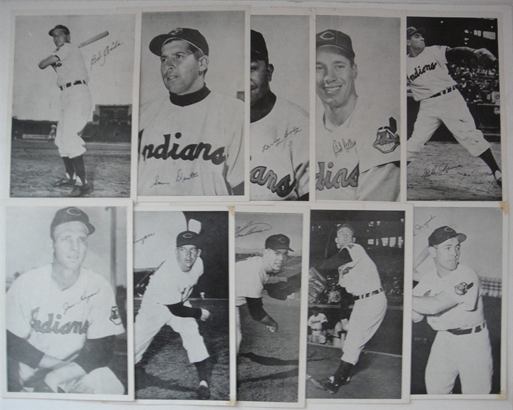 Cleveland Indians Picture Pack Photos 1955-56 Lot of 24 Different