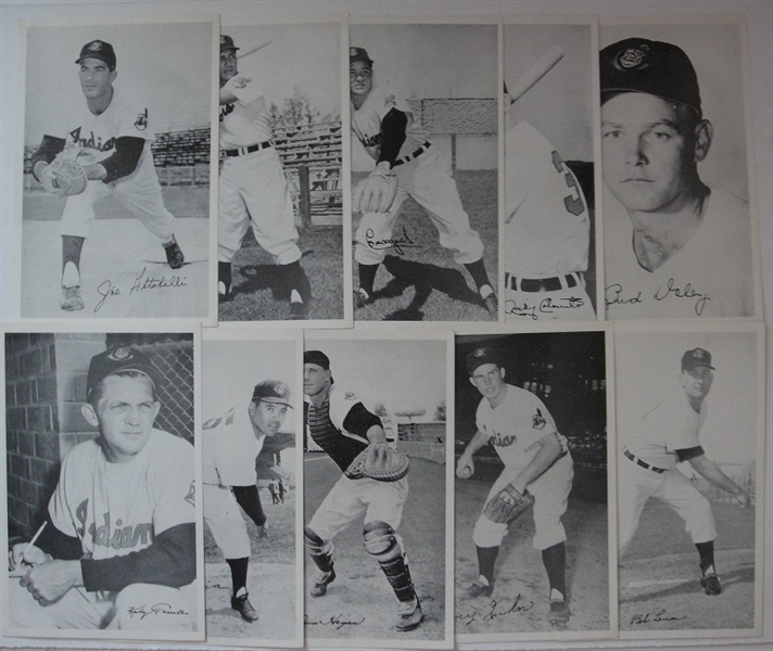 Cleveland Indians Picture Pack Photos 1957? Lot of 24 Different