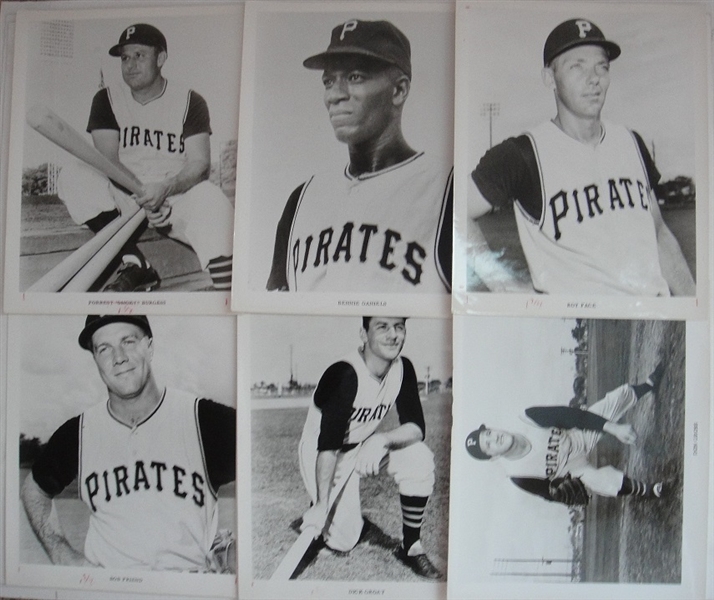 1950s & 1960s Pittsburg Pirates Large Size Team Issued Photos 19 Different