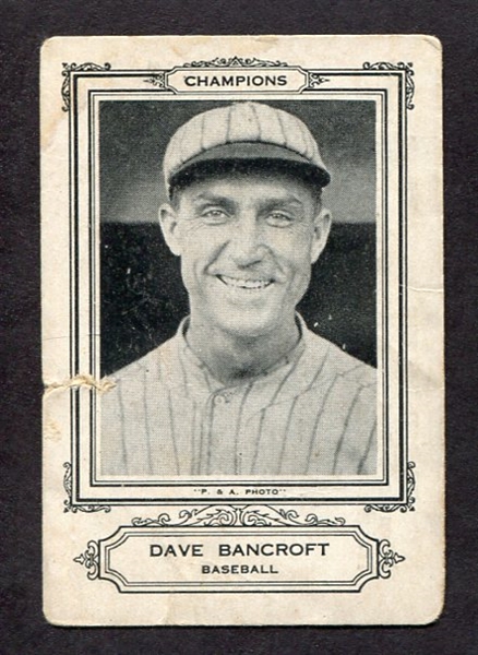 1926 Sports Co. of America Dave Bancroft 