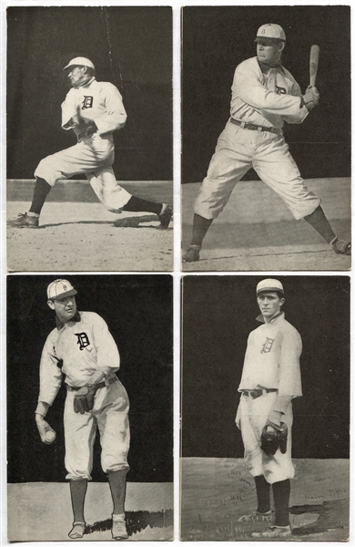 PC765-1 1907 Dietsche Postcards Detroit Tigers Near Set 14 of 15 