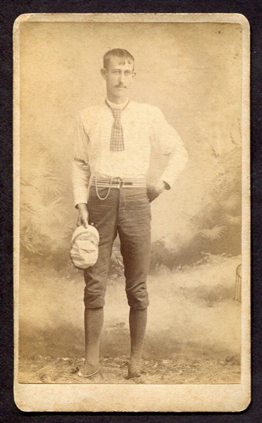1880s Baseball Player CDV Washington County Pennsylvania