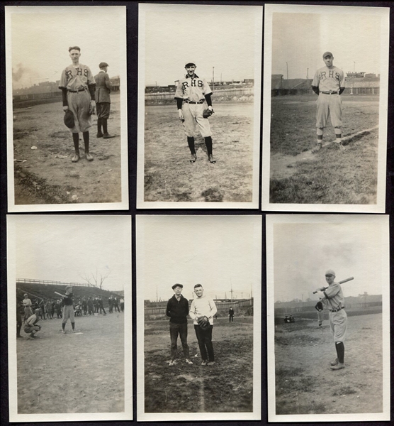 1920s Reading High School Pennsylvania Baseball Snapshots Lot of 11