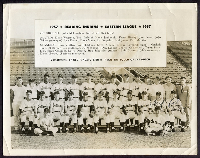 1956 1957 & 1958 Reading Indians Team Photos Old Reading Beer