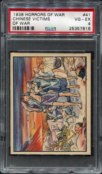 1938 Horrors of War #41 Chinese Victims of War PSA 4 Looks Nicer!