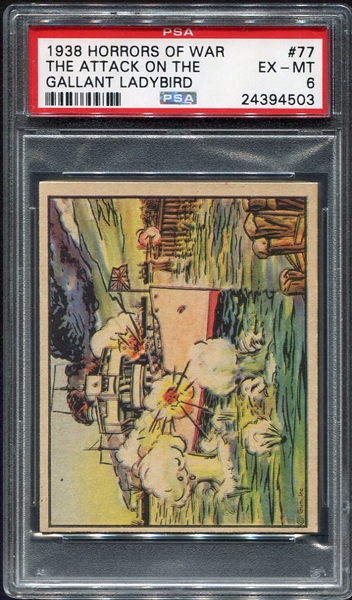 1938 Horrors of War #77 The Attack on the Gallant Ladybird PSA 6