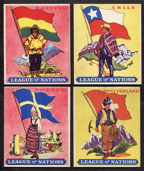 R80 League of Nations 4 High Grade Cards