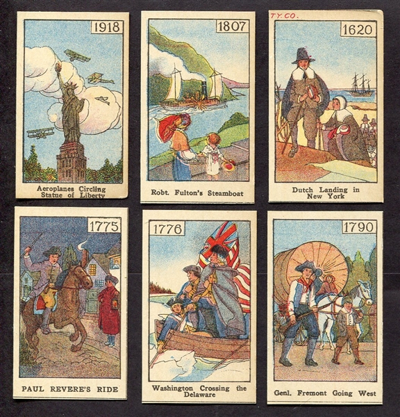 Unknown W Strip cards of Historical Events