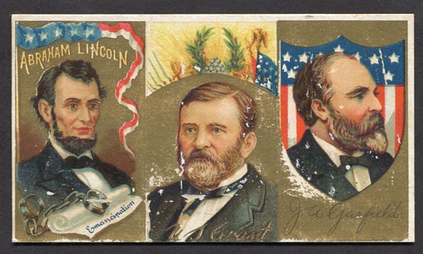 N112 Great Americans Lincoln Grant & Garfield