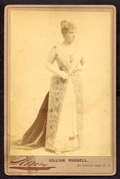 Sarony Lillian Russell Cabinet Card