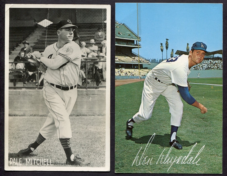 1940s-70s Lot of 6 Baseball Postcards