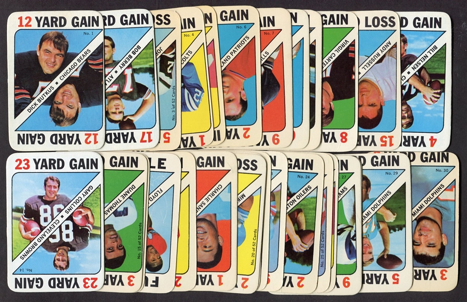 1971 Topps Football Game Card Complete Set of 52 plus Markers