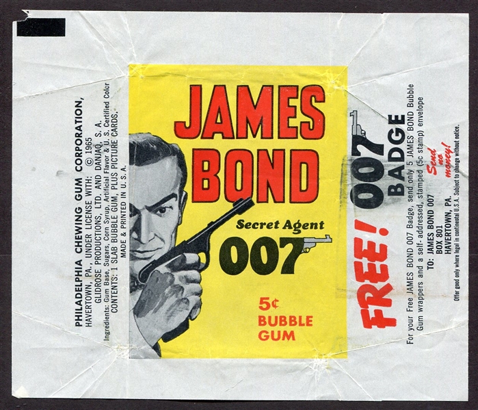 1965 Philadelphia James Bond Wrapper