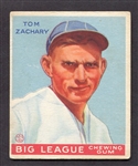 1933 Goudey #91 Tom Zachary Boston Braves