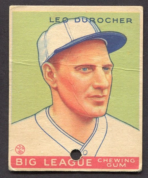 1933 Goudey #147 Leo Durocher St. Louis Cardinals