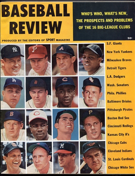 1959 Baseball Review Magazine