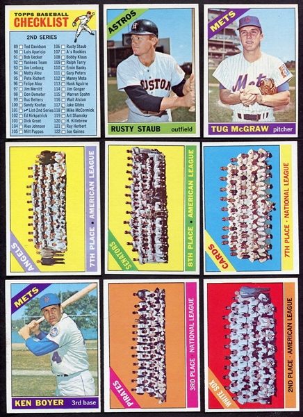 1966 Topps Lot of 13 Stars & Listed Cards