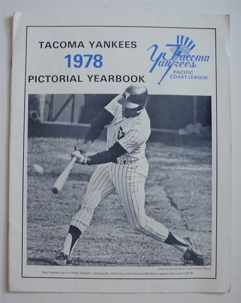 1978 Tacoma Yankees Pictorial Yearbook